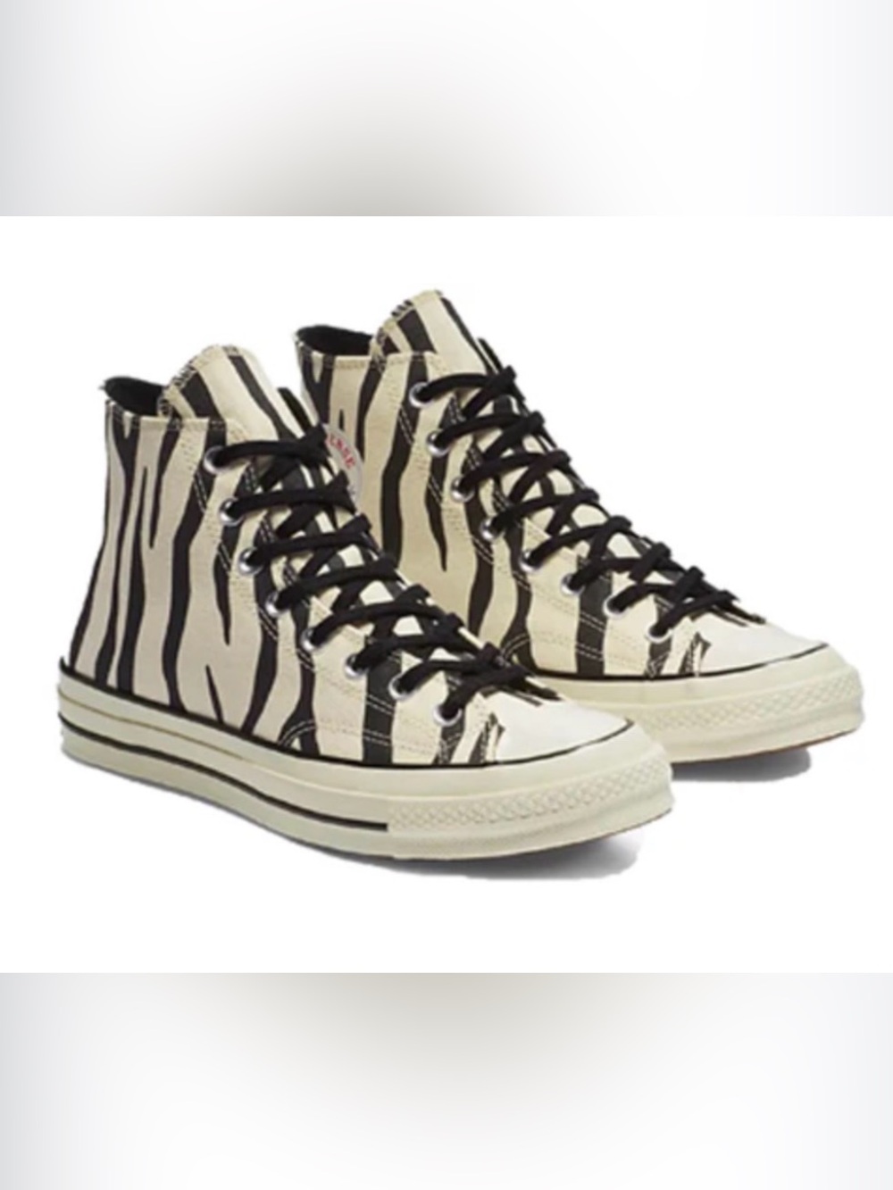 Zebra Print High-Top Converse